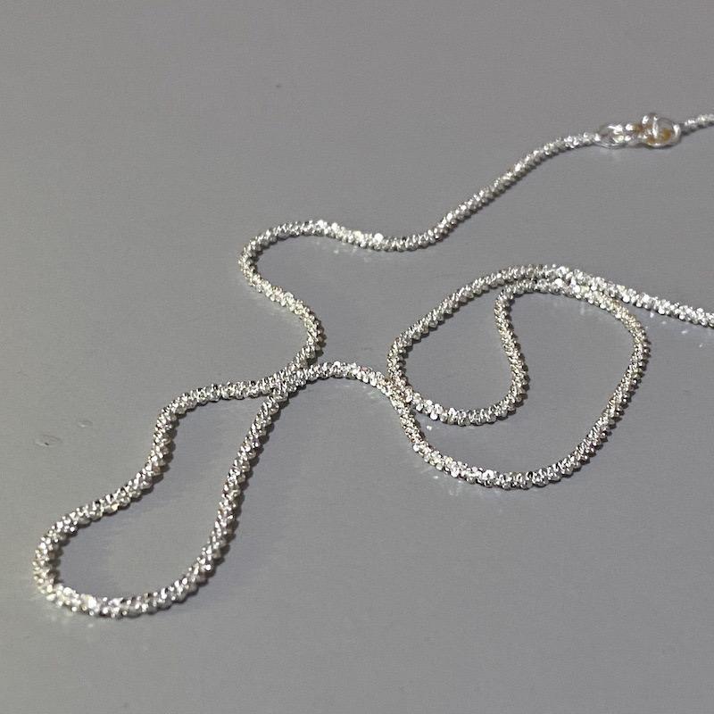 925 Sterling Silver Sparkling Lockbone Necklace