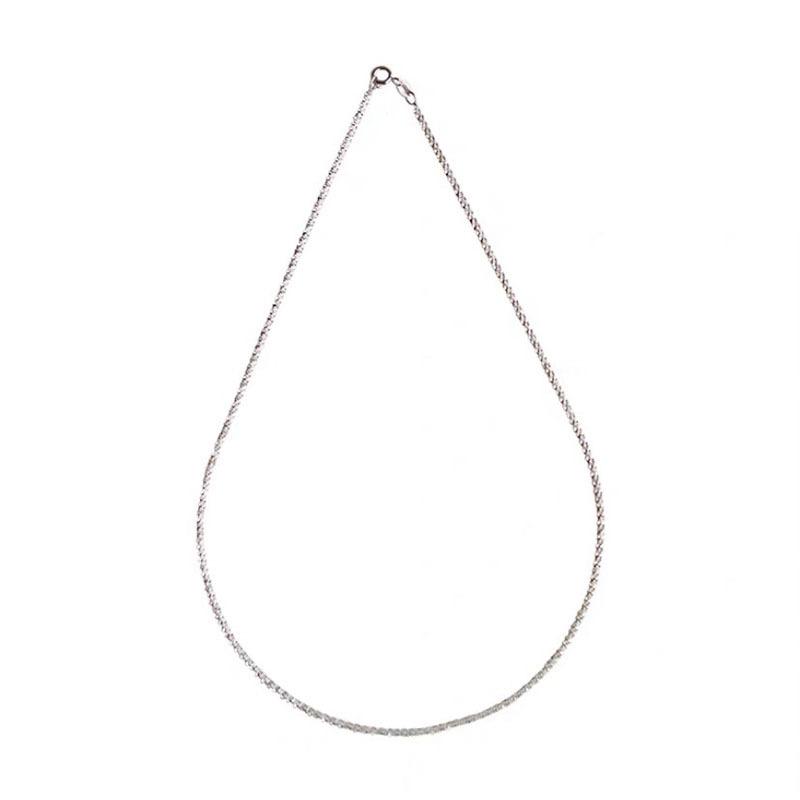 925 Sterling Silver Sparkling Lockbone Necklace
