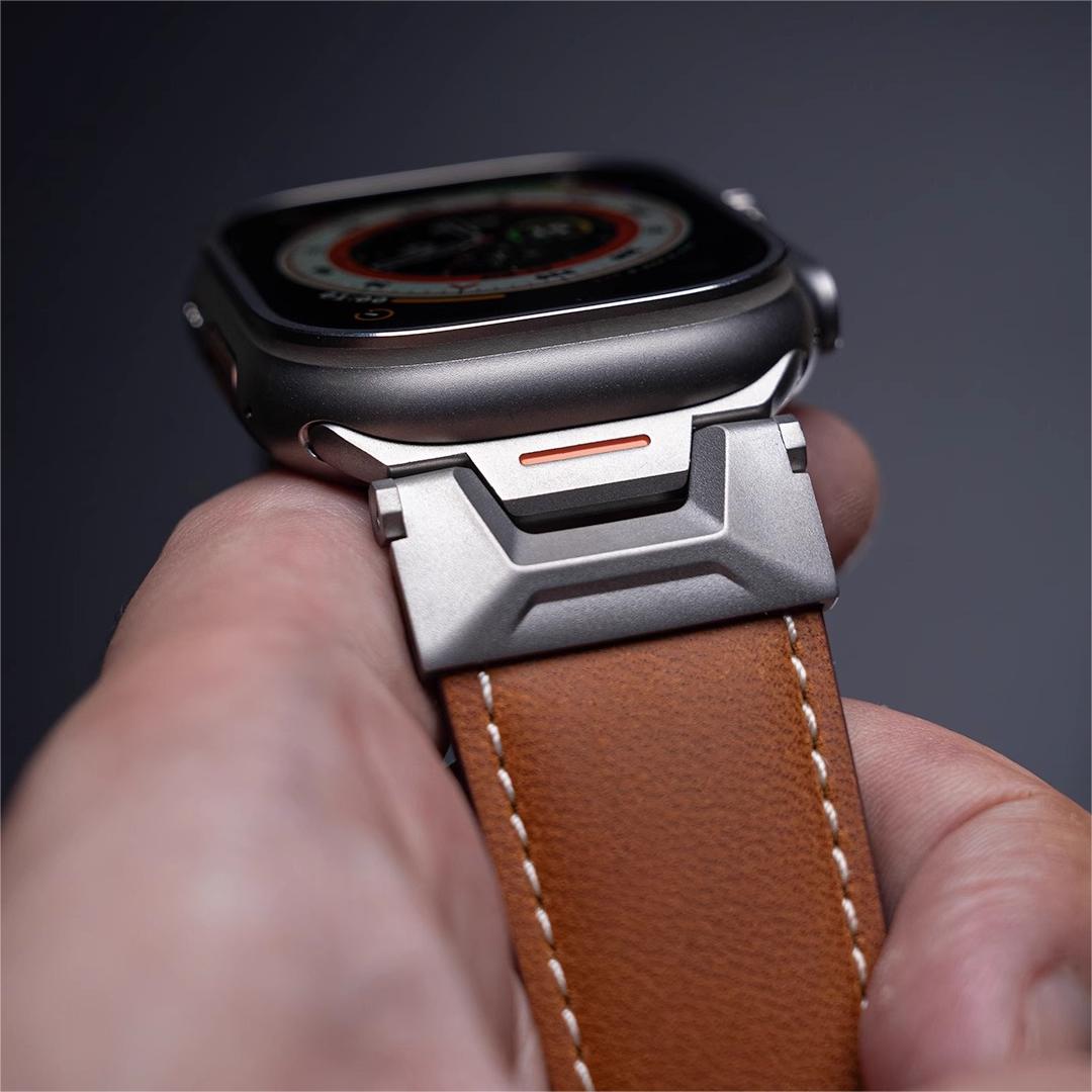 Explorer Fluororubber & Leather Band for Apple Watch