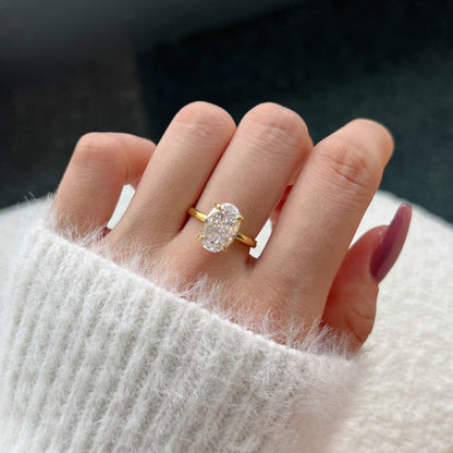 925 Sterling Silver 8A Zircon Water Drop Heart Geometric Design Ring
